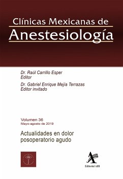 Actualidades en dolor posoperatorio agudo (eBook, PDF) - Carrillo Esper, Raúl; Mejía Terrazas, Gabriel Enrique