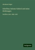 Schriften: Salomo Gabirol und seine Dichtungen