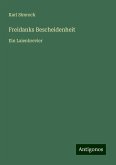 Freidanks Bescheidenheit Freidanks Bescheidenheit