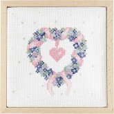 Stickpackung Gezählter Kreuzstich, Herzkranz