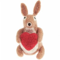 Cover Hase rotes Herz, Braun