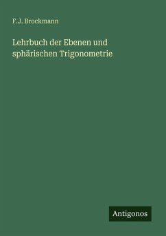 Cover Lehrbuch der Ebenen und sphärischen Trigonometrie