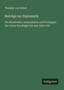 Cover Beiträge zur Diplomatik