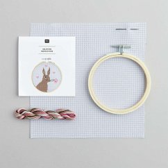 Cover Stickpackung Gezählter Kreuzstich, Romantischer Hase