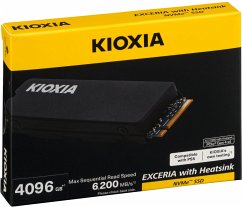 KIOXIA EXCERIA HeatSink NVMe 4TB M.2 2280 PCIe Gen4x4