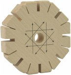 PEBARO KBL1 - Knüpfblüte BLUME, Vollholz Buche, bedruckt