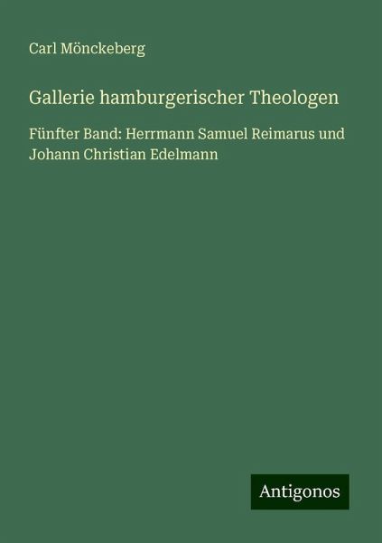 Gallerie hamburgerischer Theologen Gallerie hamburgerischer Theologen