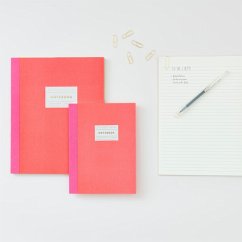 Notizbuch S, Neonrot