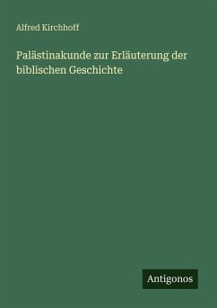 Cover Palästinakunde zur Erläuterung der biblischen Geschichte