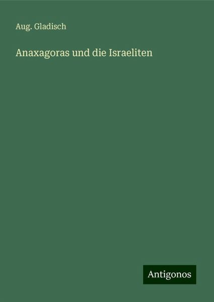Anaxagoras und die Israeliten