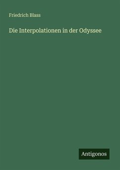 Cover Die Interpolationen in der Odyssee