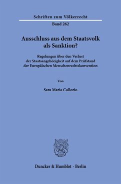 Cover Ausschluss aus dem Staatsvolk als Sanktion?