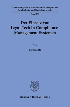Cover Der Einsatz von Legal Tech in Compliance-Management-Systemen