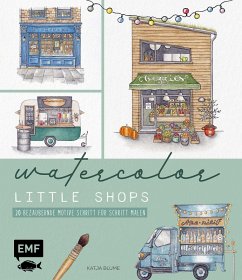 Watercolor - Little Shops - Blume, Katja