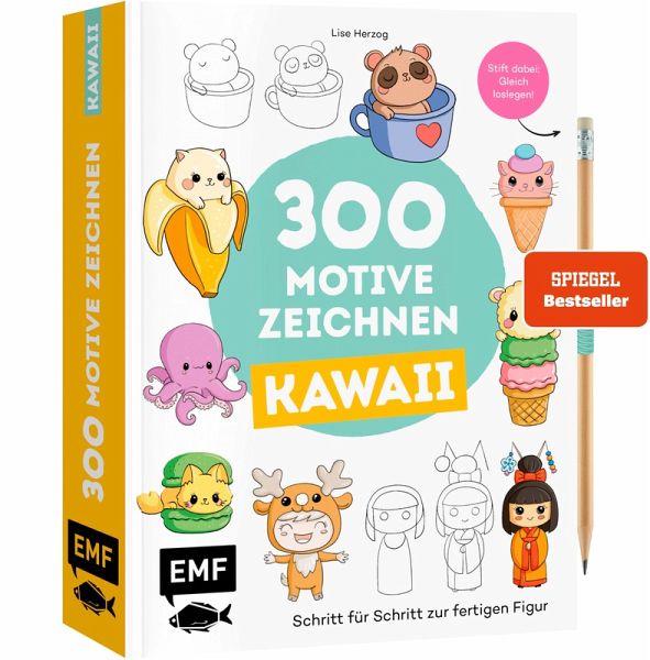 300 Motive zeichnen - Kawaii