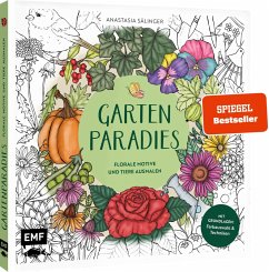 Cover Gartenparadies - Florale Motive und Tiere ausmalen