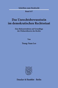 Cover Das Unrechtsbewusstsein im demokratischen Rechtsstaat