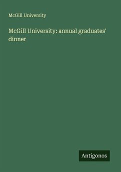 Cover McGill University: annual graduates' dinner