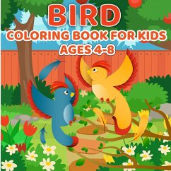 Cover Bird Coloring Book for Kids Ages 4-8