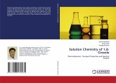 Solution Chemistry of 1,8-Cineole Solution Chemistry of 1,8-Cineole