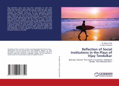 Cover Reflection of Social Institutions in the Plays of Vijay Tendulkar