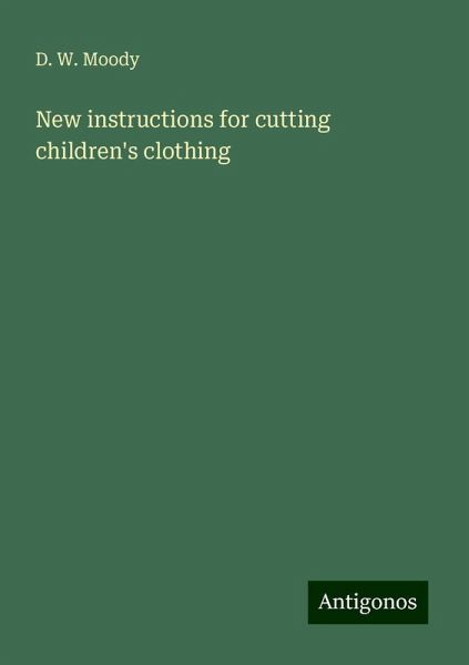 New instructions for cutting children's clothing