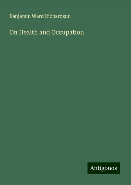 On Health and Occupation