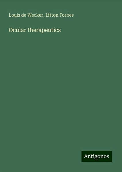 Ocular therapeutics