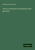 Notes on elements of (analytical) solid geometry Notes on elements of (analytical) solid geometry