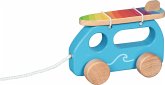 Goki 54858 - Ziehfahrzeug Surfer Van, Holz