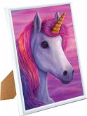 Crystal Art Gerahmtes Bild Einhorn 21x25 cm