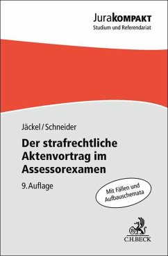 Cover Der strafrechtliche Aktenvortrag im Assessorexamen