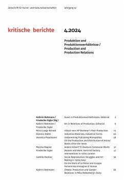 Cover Kritische Berichte : Zeitschrift für Kunst- und Kulturwissenschaften / Jahrgang 52, Heft 4.2024