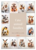 Cute animal families (Wall Calendar 2025 DIN A3 portrait), CALVENDO 12 Month Wall Calendar Cute animal families (Wall Calendar 2025 DIN A3 portrait), CALVENDO 12 Month Wall Calendar