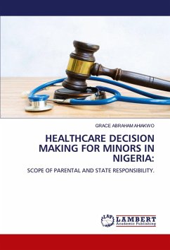 Cover HEALTHCARE DECISION MAKING FOR MINORS IN NIGERIA: