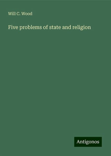 Five problems of state and religion Five problems of state and religion
