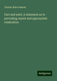 Fact and need. A statement as to prevailing repute and appropriate vindication Fact and need. A statement as to prevailing repute and appropriate vindication