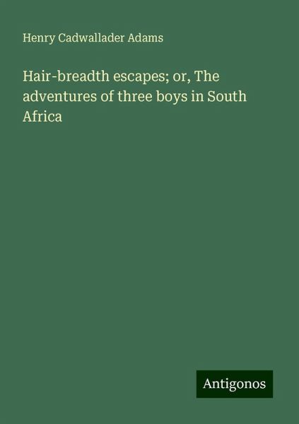 Hair-breadth escapes; or, The adventures of three boys in South Africa