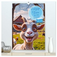Putzige Tiere - Auf dem Bauernhof (hochwertiger Premium Wandkalender 2025 DIN A2 hoch), Kunstdruck in Hochglanz Putzige Tiere - Auf dem Bauernhof (hochwertiger Premium Wandkalender 2025 DIN A2 hoch), Kunstdruck in Hochglanz