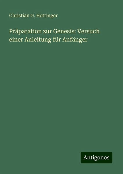 Präparation zur Genesis: Versuch einer Anleitung für Anfänger