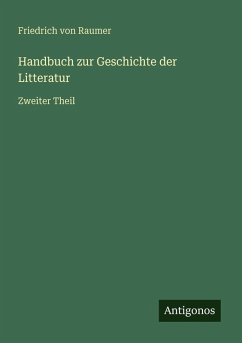 Cover Handbuch zur Geschichte der Litteratur
