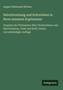 Cover Naturforschung und Kulturleben in Ihren neuesten Ergebnissen