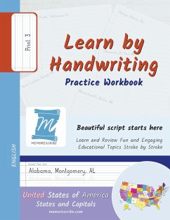 Handwriting Practice Workbook - United States of America, States and Capitals - Print, Level 3 - Cobo, Jessica; Cobo, Victor