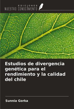 Cover Estudios de divergencia genética para el rendimiento y la calidad del chile