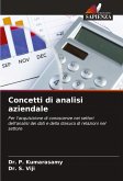 Concetti di analisi aziendale Concetti di analisi aziendale
