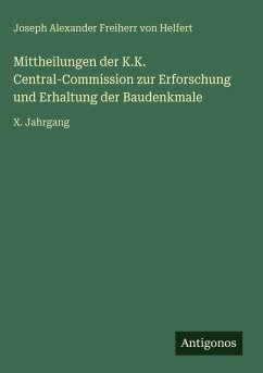 Cover Mittheilungen der K.K. Central-Commission zur Erforschung und Erhaltung der Baudenkmale