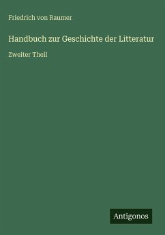 Cover Handbuch zur Geschichte der Litteratur