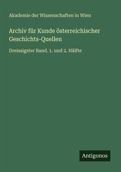 Cover Archiv für Kunde österreichischer Geschichts-Quellen