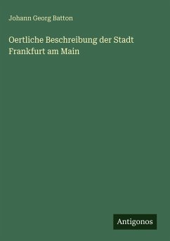 Cover Oertliche Beschreibung der Stadt Frankfurt am Main