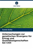 Untersuchungen zur genetischen Divergenz für Ertrag und Qualitätseigenschaften bei Chili Untersuchungen zur genetischen Divergenz für Ertrag und Qualitätseigenschaften bei Chili